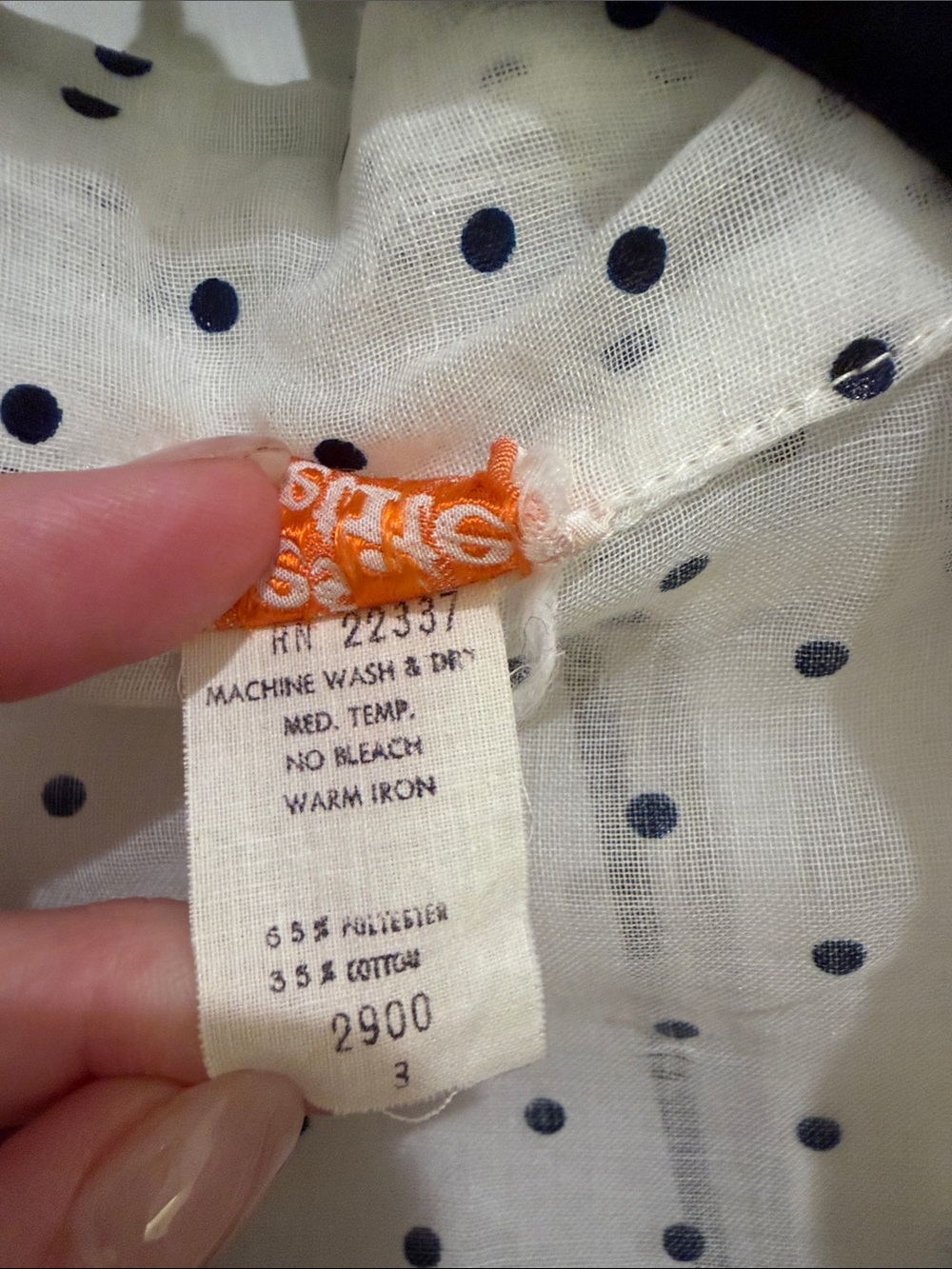 True vintage polkadot maxi dress size XS - Picture 4 of 7